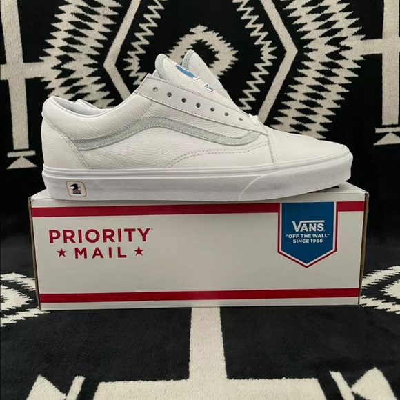 Vans Shoes Vans X Usps Denim White 5 M Poshmark